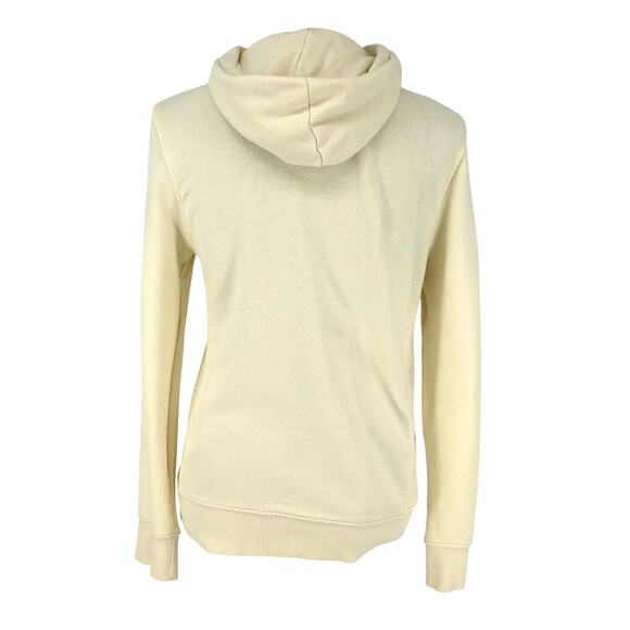 H&M Top Womens XS Ivory Sweatshirt Hoodie Pouch Pocket Pullover Drawstring - Picture 3 of 14